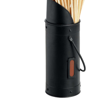 Black Matchstick Holder with 60 Matches