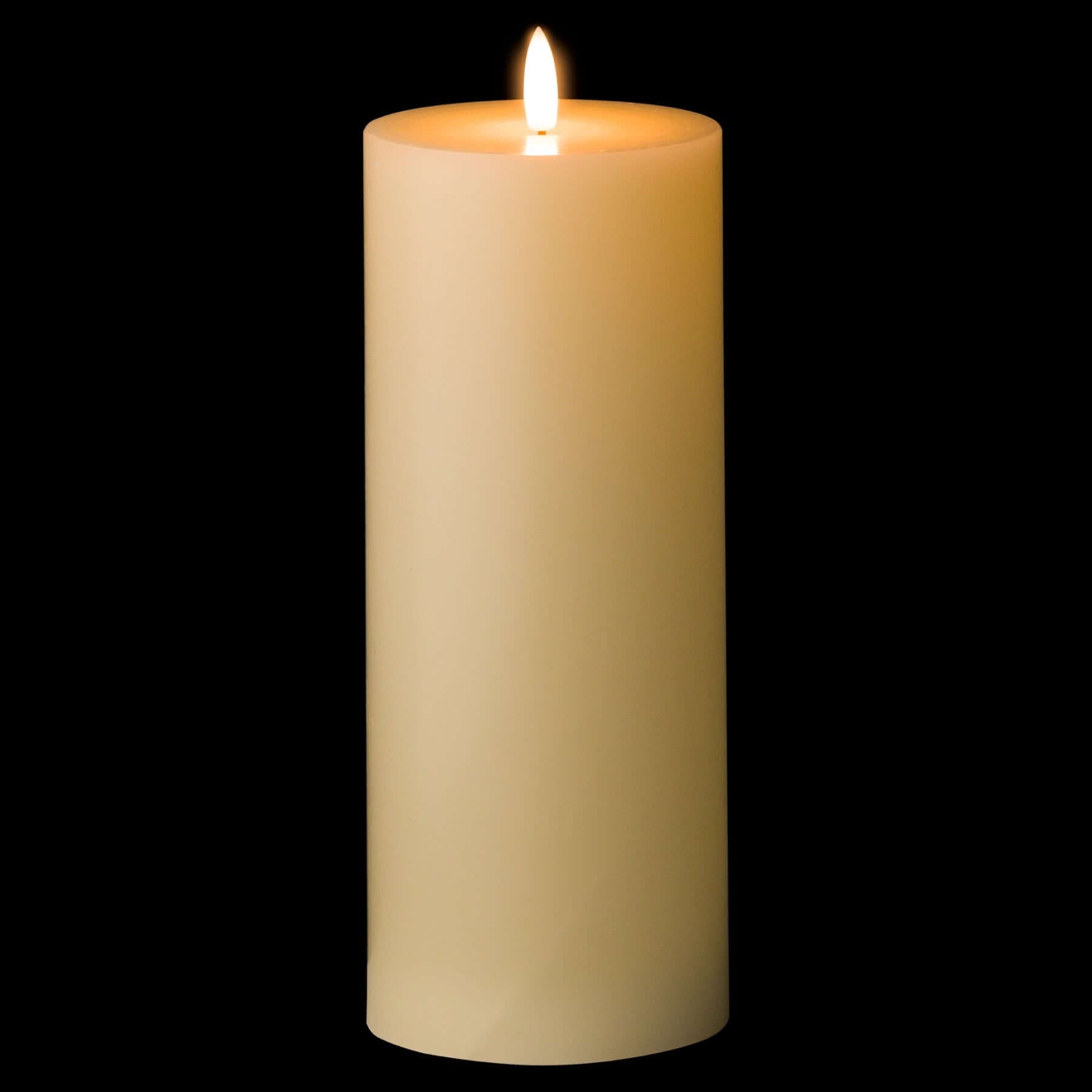 Luxe Collection Natural Glow 3.5 x 9 LED Ivory Candle