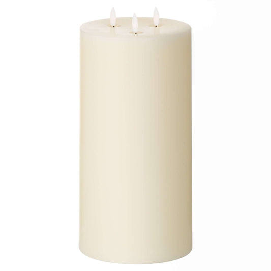 Luxe Collection Natural Glow 6 x 12 LED Ivory Candle