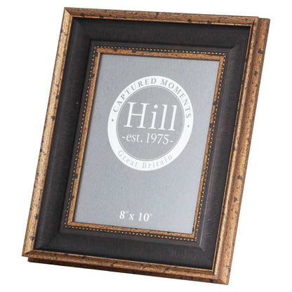 Black And Antique Gold Beaded 8X10 Photo Frame